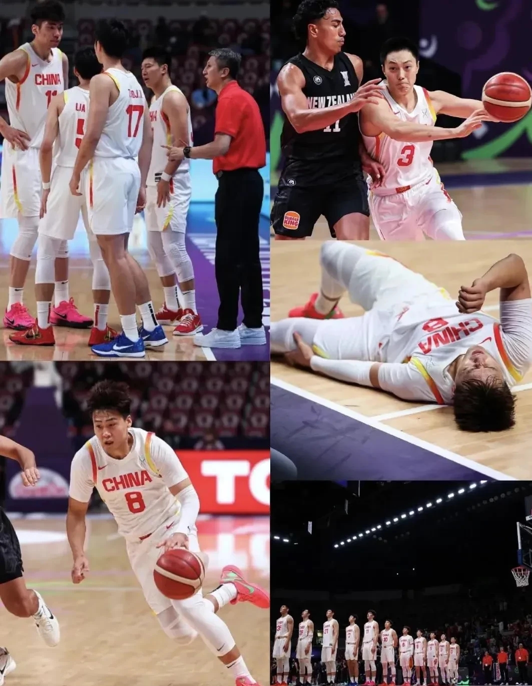 篮球比赛中球员们以决心与毅力征服对手